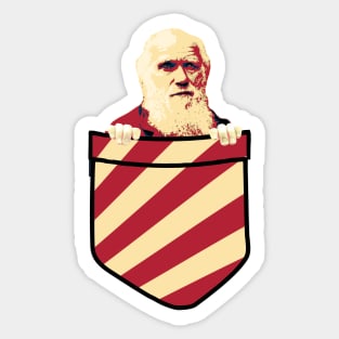 Charles Darwin In My Pocket Sticker